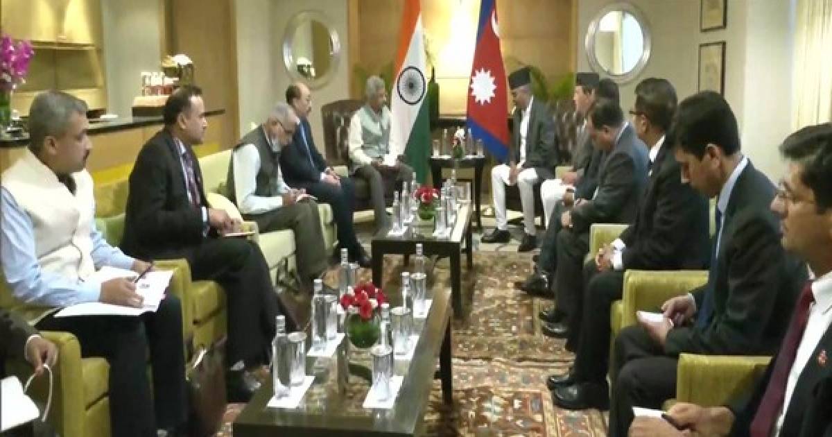 Delhi: Nepal PM meets EAM Jaishankar, Foreign Secretary Shringla